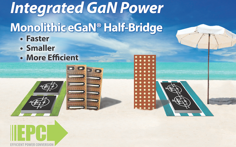 EPC unveils EPC2100 monolithic GaN half-bridge